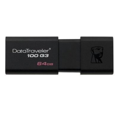 金士顿（Kingston）64GB USB3.0 U盘 DT100G3 黑色